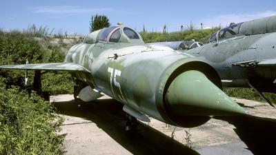 Photo ID 145360 by Joop de Groot. Bulgaria Air Force Mikoyan Gurevich MiG 21PFM, 75