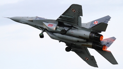 Photo ID 145552 by Agata Maria Weksej. Poland Air Force Mikoyan Gurevich MiG 29A 9 12A, 105