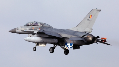 Photo ID 147090 by Carl Brent. Belgium Air Force General Dynamics F 16BM Fighting Falcon, FB 23