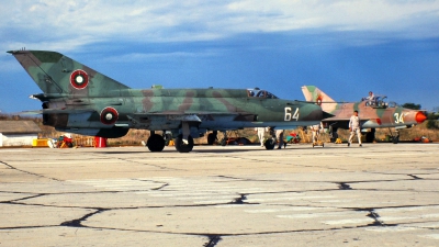 Photo ID 153963 by Alexander Mladenov. Bulgaria Air Force Mikoyan Gurevich MiG 21MF, 64