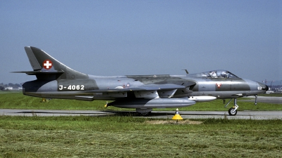 Photo ID 154051 by Joop de Groot. Switzerland Air Force Hawker Hunter F58, J 4062