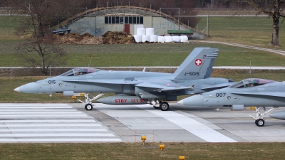 Photo ID 155121 by Ludwig Isch. Switzerland Air Force McDonnell Douglas F A 18C Hornet, J 5015
