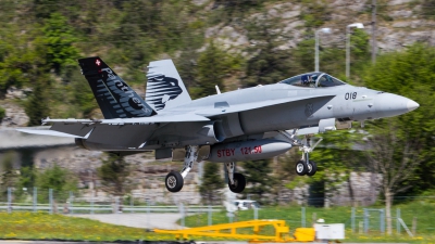 Photo ID 155340 by Mario De Pian. Switzerland Air Force McDonnell Douglas F A 18C Hornet, J 5018