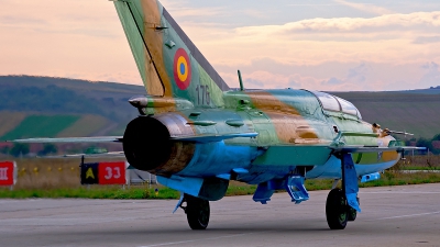 Photo ID 157154 by Alexandru Chirila. Romania Air Force Mikoyan Gurevich MiG 21UM Lancer B, 176