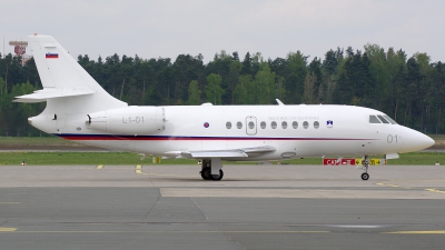 Photo ID 157585 by Günther Feniuk. Slovenia Air Force Dassault Falcon 2000EX, L1 01