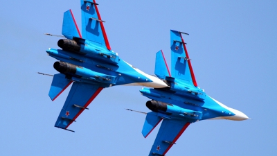 Photo ID 161233 by Agata Maria Weksej. Russia Air Force Sukhoi Su 27UB, 24 BLUE