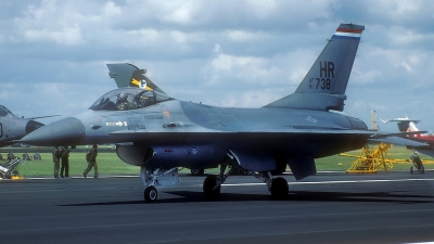 Photo ID 161625 by Rainer Mueller. USA Air Force General Dynamics F 16A Fighting Falcon, 81 0738