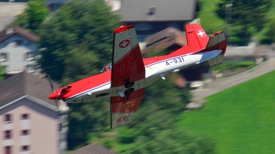 Photo ID 163140 by Sven Zimmermann. Switzerland Air Force Pilatus NCPC 7 Turbo Trainer, A 931