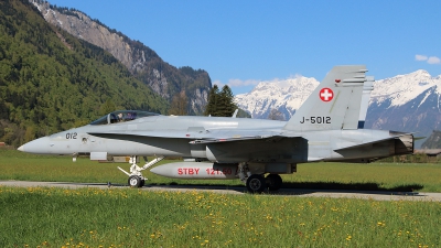 Photo ID 174595 by Ludwig Isch. Switzerland Air Force McDonnell Douglas F A 18C Hornet, J 5012