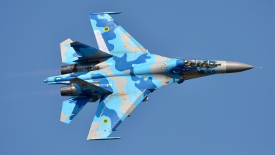 Photo ID 182698 by Radim Spalek. Ukraine Air Force Sukhoi Su 27UB,  