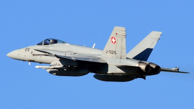 Photo ID 183058 by Sven Zimmermann. Switzerland Air Force McDonnell Douglas F A 18C Hornet, J 5015