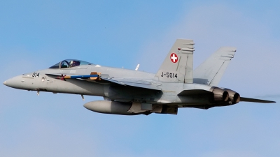 Photo ID 185227 by Sven Zimmermann. Switzerland Air Force McDonnell Douglas F A 18C Hornet, J 5014