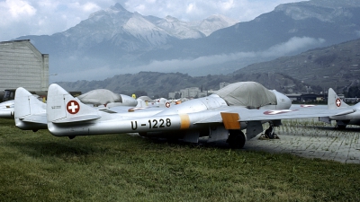 Photo ID 197439 by Joop de Groot. Switzerland Air Force De Havilland DH 115 Vampire T 55, U 1228