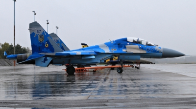 Photo ID 198329 by Milos Ruza. Ukraine Air Force Sukhoi Su 27UB,  