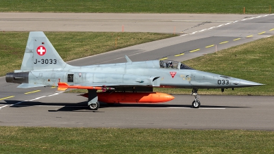Photo ID 204171 by Thomas Ziegler - Aviation-Media. Switzerland Air Force Northrop F 5E Tiger II, J 3033