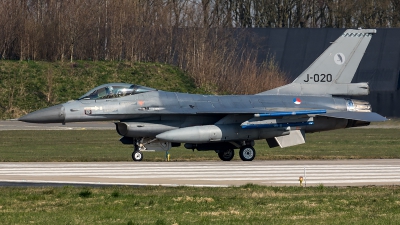 Photo ID 204137 by Thomas Ziegler - Aviation-Media. Netherlands Air Force General Dynamics F 16AM Fighting Falcon, J 020