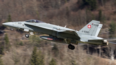 Photo ID 204443 by Thomas Ziegler - Aviation-Media. Switzerland Air Force McDonnell Douglas F A 18C Hornet, J 5021