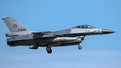 Photo ID 206058 by Thomas Ziegler - Aviation-Media. Netherlands Air Force General Dynamics F 16AM Fighting Falcon, J 646