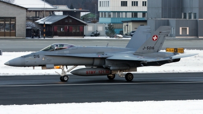 Photo ID 206601 by Richard de Groot. Switzerland Air Force McDonnell Douglas F A 18C Hornet, J 5016