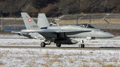 Photo ID 206426 by Richard de Groot. Switzerland Air Force McDonnell Douglas F A 18C Hornet, J 5023
