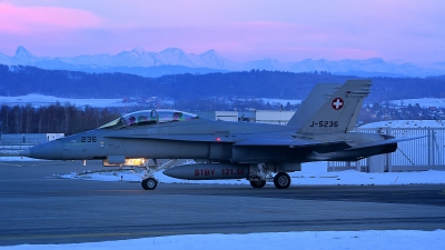 Photo ID 207284 by Sven Zimmermann. Switzerland Air Force McDonnell Douglas F A 18D Hornet, J 5236