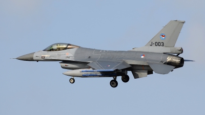 Photo ID 207569 by Robert Flinzner. Netherlands Air Force General Dynamics F 16AM Fighting Falcon, J 003