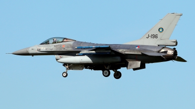 Photo ID 209972 by Carl Brent. Netherlands Air Force General Dynamics F 16AM Fighting Falcon, J 196
