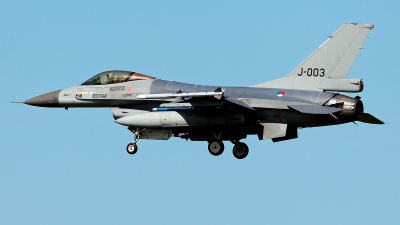 Photo ID 209926 by Carl Brent. Netherlands Air Force General Dynamics F 16AM Fighting Falcon, J 003