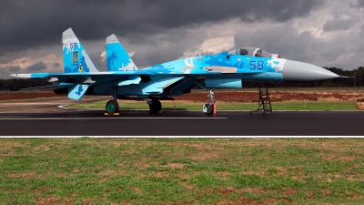 Photo ID 215400 by Carl Brent. Ukraine Air Force Sukhoi Su 27P1M,  