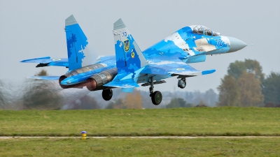 Photo ID 217267 by Vladimir Vorobyov. Ukraine Air Force Sukhoi Su 27UB,  