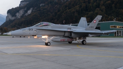 Photo ID 218234 by Luca Fahrni. Switzerland Air Force McDonnell Douglas F A 18C Hornet, J 5013