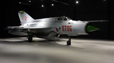 Photo ID 220508 by Bart Hoekstra. Poland Air Force Mikoyan Gurevich MiG 21MF, 8706