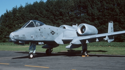 Photo ID 220851 by Henk Schuitemaker. USA Air Force Fairchild A 10A Thunderbolt II, 81 0988