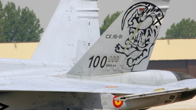 Photo ID 2845 by Tim Felce. Spain Air Force McDonnell Douglas CE 15 Hornet EF 18B, CE 15 01