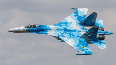 Photo ID 223403 by Lukas Könnig. Ukraine Air Force Sukhoi Su 27P1M,  