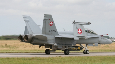 Photo ID 27132 by Milos Ruza. Switzerland Air Force McDonnell Douglas F A 18D Hornet, J 5234