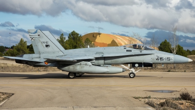Photo ID 242878 by Aldo Bidini. Spain Air Force McDonnell Douglas F A 18A Hornet, C 15 87