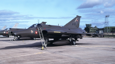 Photo ID 27337 by Tom Gibbons. Denmark Air Force Saab F35 Draken, A 007