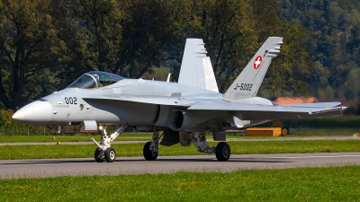 Photo ID 246887 by Bruno Geiger - Aviation Media. Switzerland Air Force McDonnell Douglas F A 18C Hornet, J 5002