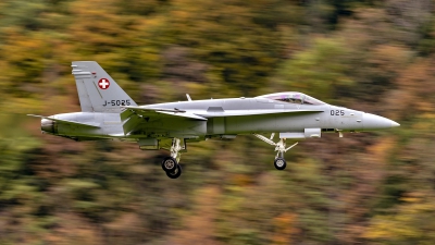 Photo ID 247335 by Martin Thoeni - Powerplanes. Switzerland Air Force McDonnell Douglas F A 18C Hornet, J 5025