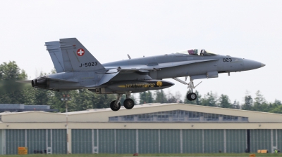 Photo ID 247828 by Milos Ruza. Switzerland Air Force McDonnell Douglas F A 18C Hornet, J 5023