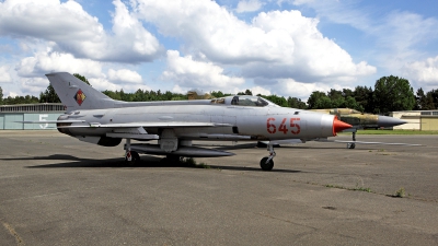 Photo ID 249074 by Carl Brent. East Germany Air Force Mikoyan Gurevich MiG 21F 13, 645