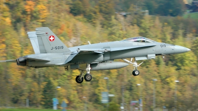 Photo ID 27961 by Radim Spalek. Switzerland Air Force McDonnell Douglas F A 18C Hornet, J 5019
