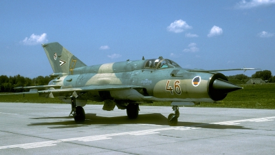 Photo ID 28319 by Joop de Groot. Hungary Air Force Mikoyan Gurevich MiG 21bis, 46