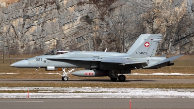 Photo ID 254039 by Ludwig Isch. Switzerland Air Force McDonnell Douglas F A 18C Hornet, J 5025