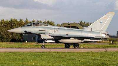Photo ID 257378 by Jan Eenling. Germany Air Force Eurofighter EF 2000 Typhoon S, 31 11