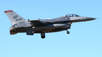 Photo ID 257615 by Manuel Fernandez. USA Air Force General Dynamics F 16C Fighting Falcon, 90 0829