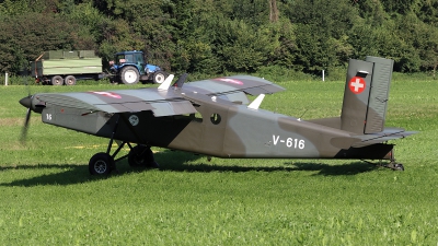 Photo ID 259478 by Ludwig Isch. Switzerland Air Force Pilatus PC 6 B2 H2M 1 Turbo Porter, V 616