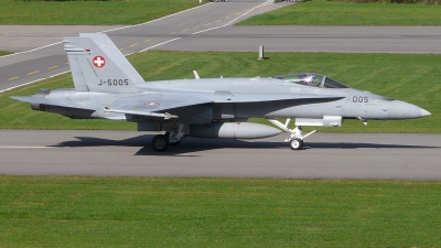 Photo ID 29067 by Bart Hoekstra. Switzerland Air Force McDonnell Douglas F A 18C Hornet, J 5005