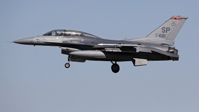 Photo ID 265288 by Fernando Sousa. USA Air Force General Dynamics F 16D Fighting Falcon, 91 0481